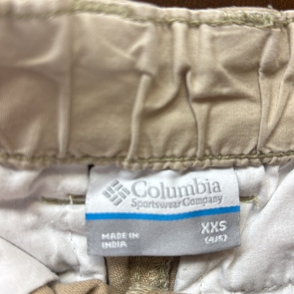 Columbia Shorts For Boys Khaki Colored Size XXS 4/5 - Picture 2 of 9
